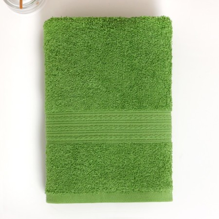 Trick towel with a border 50x90 cm, Fistk Yesili, cotton 100%, 440g/m-1