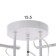 Chandelier Mia 3x60W E27 white