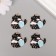 Decor for creativity metal, enamel "Cat-Gora" 2.8x2.8 cm