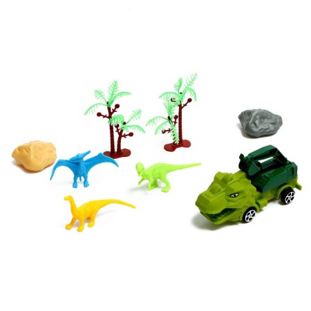 Truck "Animal Park", inertia, gaming set, mix-10