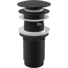 Bottom valve for the sink Alcaplast a392black, Click/Clack 5/4, with overflow