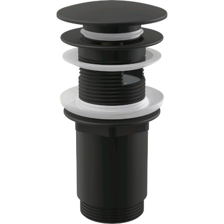 Bottom valve for the sink Alcaplast a392black, Click/Clack 5/4, with overflow