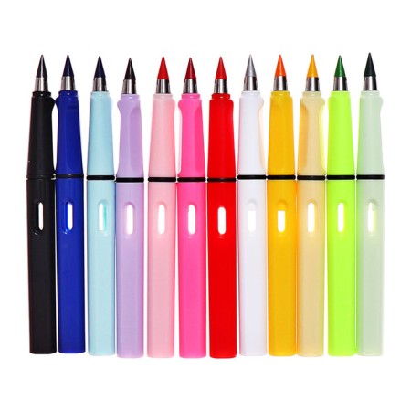 A set of pencils, 12 colors, eternal, rubber decor, calligrata-6