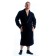 Terry dressing gown, size 52, black color