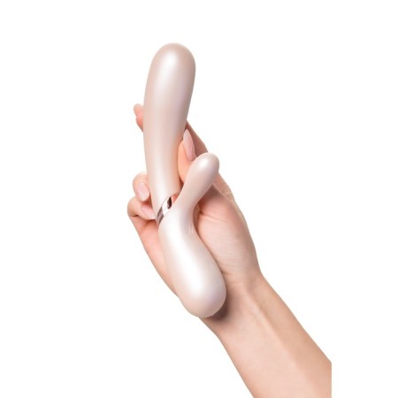Satiffyer Hot Lover vibrator with clitoral stimulant, silver color-10