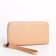 Women's wallet with lightning, beige color