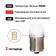 Automobile lamp LED CLIM Art T15, 3 LED, 12V, BA15S (R10W), 2 pcs