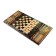 Wooden backgammon large "bear" with checkers 60 x 60 cm, board game