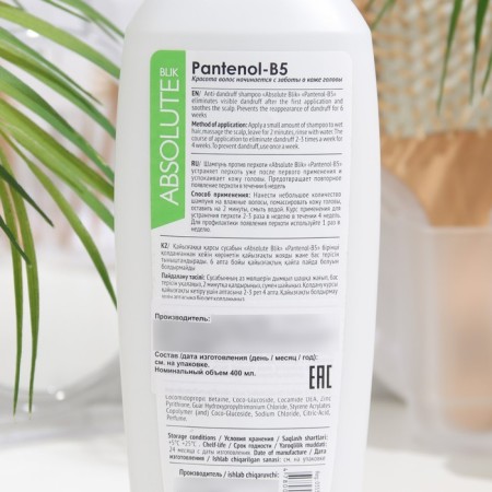 ABSOLUTE BLIK hair against dandruff with panthenol B5, 400 ml-1