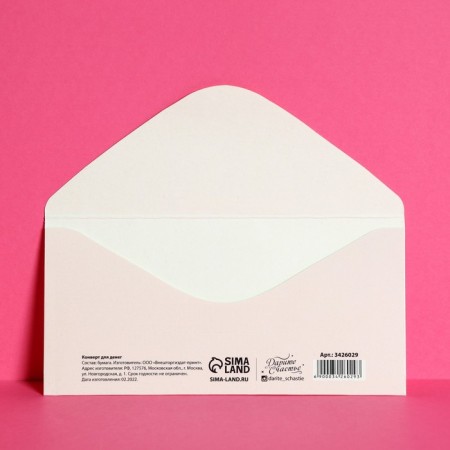Money envelope "Laconicism", 16.5 x 8 cm-1