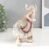 Souvenir Polystone "Elephant in Popon with sapphires" under the tree 21x18x9 cm