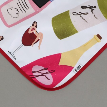 Apron kitchen "wine", with a pocket-4
