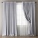 Set of curtains "Ommma", size 170 x 270 cm, light - gray