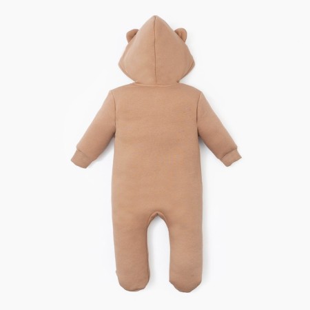 Combineson with a hood of crumbs, I am Basic Line, height 62-68 cm, brown-7