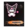 Notebook of 48 sheets in the Kuromi cage, covered cardboard, foil embossing, whiteness 92%, block 60 g/m2, mix