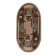 Mokko carpet oval 150x205 cm, 100% polypropylene, jute