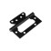 Tundra butter-bearing, 100x70x2.0 mm, universal, without insertion, black color, 2 pcs.