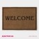 Rug -shaped shade of the Welcome, without edging, 40 × 60 cm, beige color