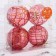 Set of balls Plastic D-8 cm, 4 pcs "Golden net"
