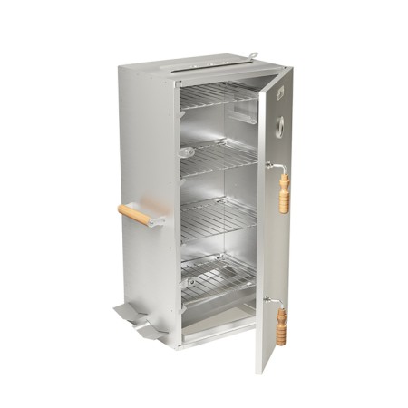 Smooth cabinet for 4 shelves Smoky Master 4, thermometer, fat, gangan chip, 40 x 32.5 x 85 cm-1
