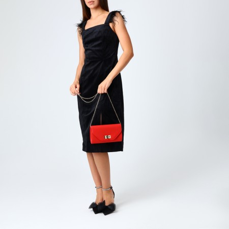 Female bag on the valve, the color is red-7