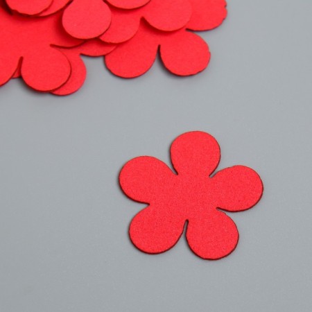 The workpiece of Foamian "Flowerers" 3 cm, thickness. 1mm, set 10 pcs, red
