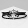 Unisex Bracelet "Magic of Signs" helm, black color with silver, 18 cm