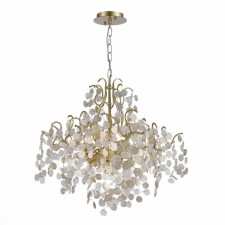 Люстра подвесная St Luce. SL1650.303.08. Ravello. 8х60 Вт, E14, 58х58х45 см, цвет латунь