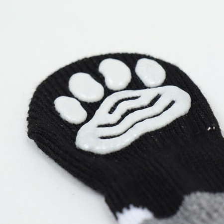 Non -slip socks, size m (3/4 * 7.5 cm), set 4 pcs, gentleman-1