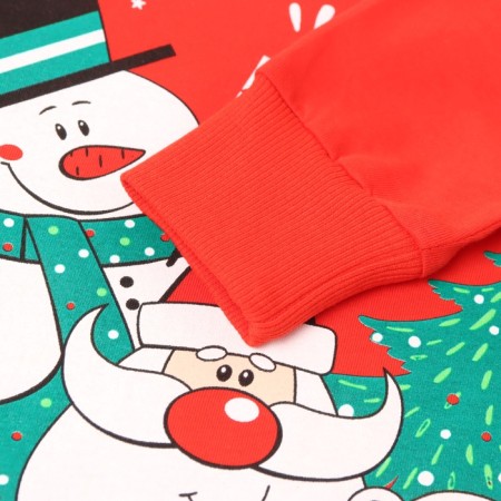 New Year. Pajama nursery (longshit/pants), red color, height 98 cm-2