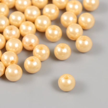 Set of beads "Pearls" d 10 mm, 250 gr, beige-1