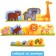 Smart puzzles - chains “Who is where? From smaller to larger ", 12 details