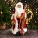 Santa Claus "in a red suit, with a patterned staff and a flashlight" 27x50 cm