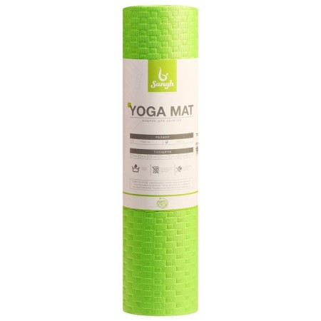 Sangh yoga rug, 183x61x0.7 cm, green color-8