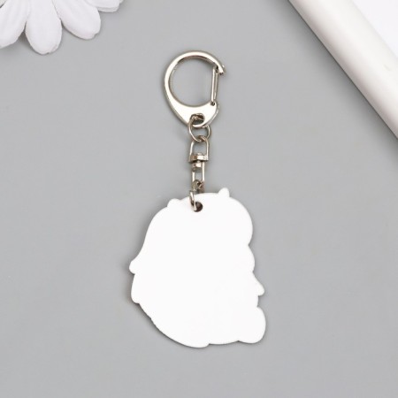 Acryl keychain "Unicorn and popcorn" 4.3x3.7 cm-2
