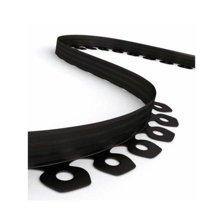 Garden plastic curb, 55 mm, black, 10 m + 30 stakes, "mango-2