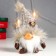Interior doll "Santa Claus in a knitted cap with fur" 16x9x7 cm