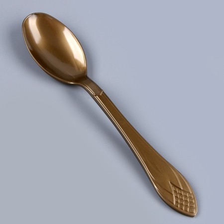 Tablespoons plastic, in a set 6 pcs., Color gold-2