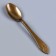 Tablespoons plastic, in a set 6 pcs., Color gold