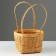 Wicker basket, 22 x 15/34 cm, sequoia