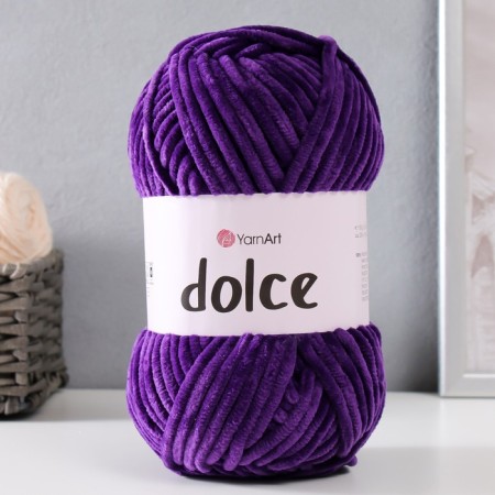 Yarn "Dolce" 100% micropoliester 120m/100g (792 purple)
