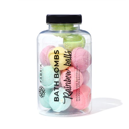 Rainbow Balls bath bombs, 230 g