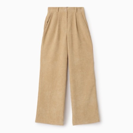 Women's pants Mist Velvet, p. M beige-3