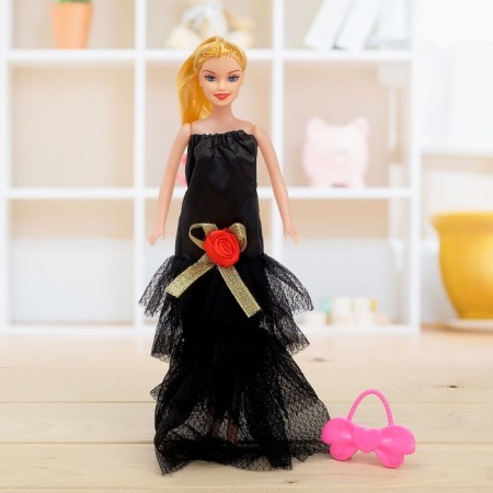 Milena doll in a magnificent dress with accessories, mix-11