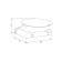 Holder for IDDIS toilet paper, with a shelf, matte black, stainless steel