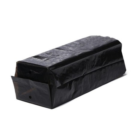 Package for seedlings, 1.6 l, 8 × 30 cm, polyethylene 50 μm thick, with perforation, black, Greengo-2