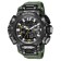 Watch is electronic watch, with an alarm clock, D-6.1 cm, strap L-26 cm, 5 ATM, green strap 974231