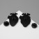 Beshraznemini icons Bast Frands, white blue in black metal