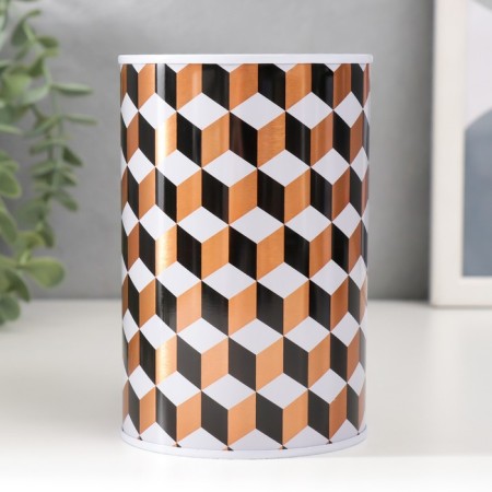 Piggy bank Metal "Sot/Cubes" mix 8x8x12.5 cm-2