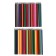 Pencils 48 colors in a tube, hexagonal (plastic) black base.
